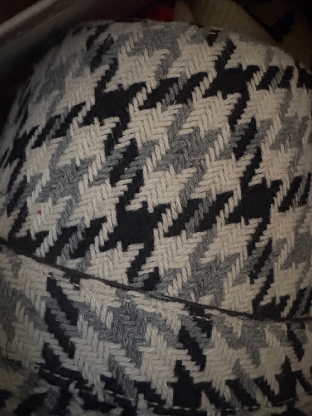 Houndstooth Knit Bucket Hat - Black, White & Gray by Goorin. Since 1895.Medium